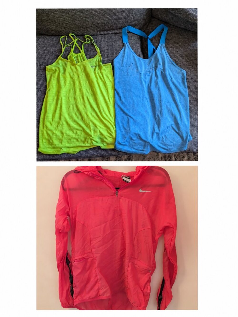 Nike 3-Piece Running Bundle S Windbreaker + 2 Tanks